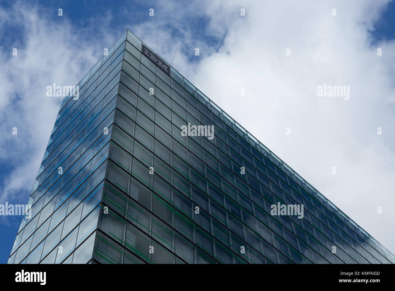 Wolkenkratzer City - Hamburg - Deutschland - Glasbau Stockfoto