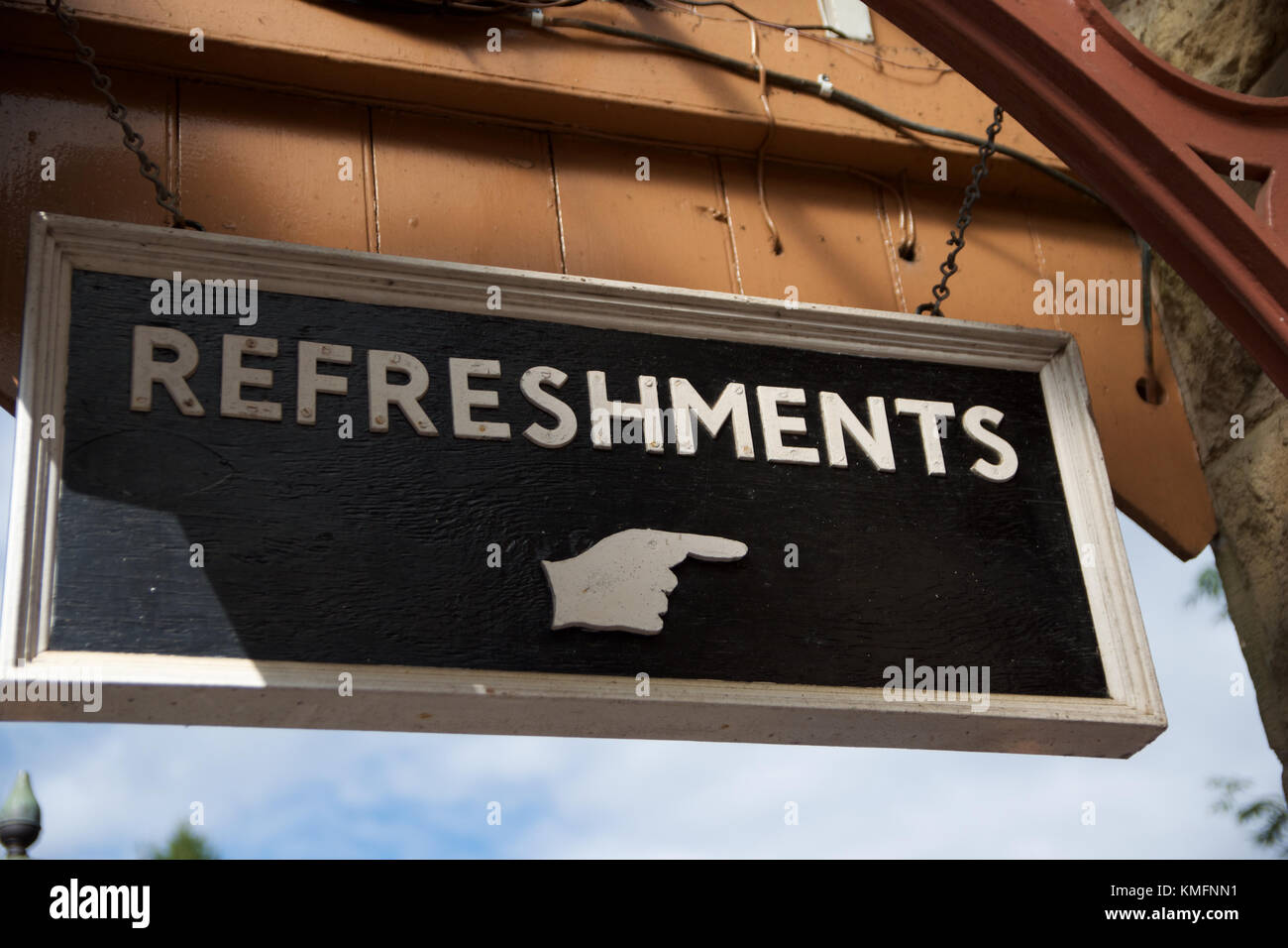 Vintage Railway Zeichen Stockfoto