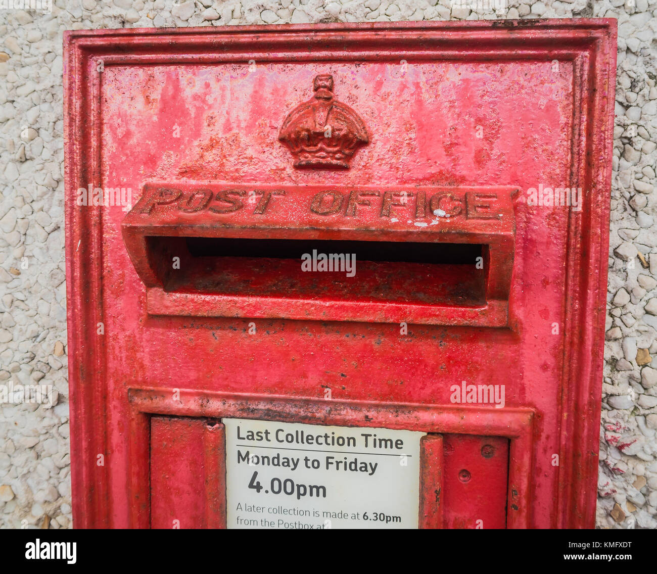 George V Post Box Stockfoto