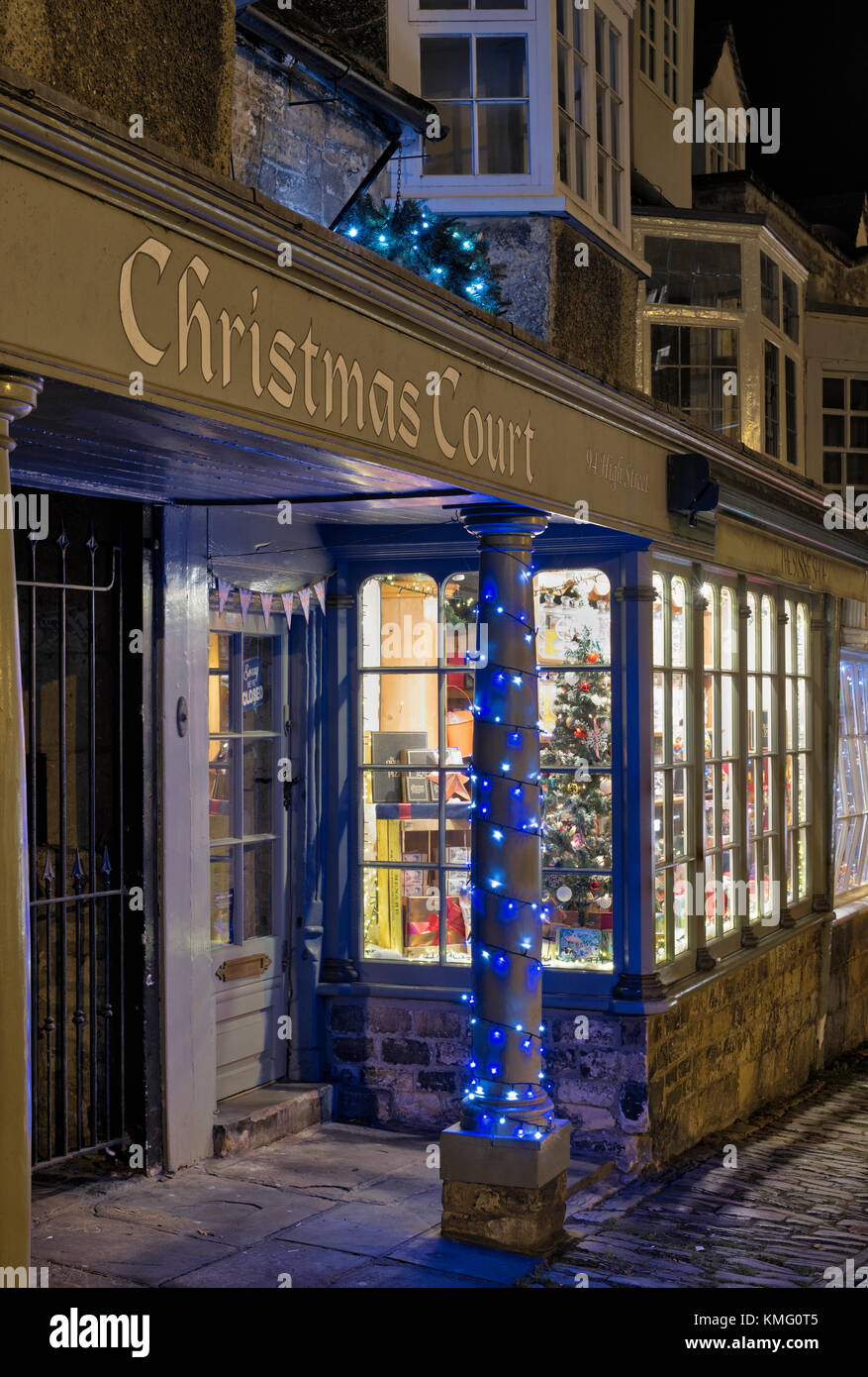 Sweet Shop weihnachten Fenster Anzeige in Burford
