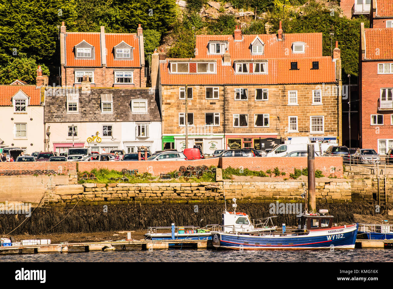 Wohnen am Meer yorkshire Ray boswewll Stockfoto