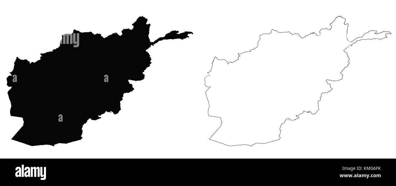 Afghanistan-Übersichtskarte Stock Vektor