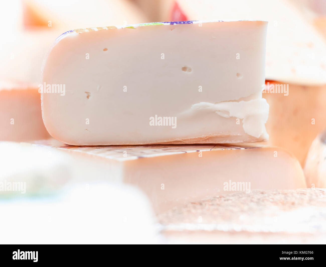 Styled Gouda Käse Stockfoto