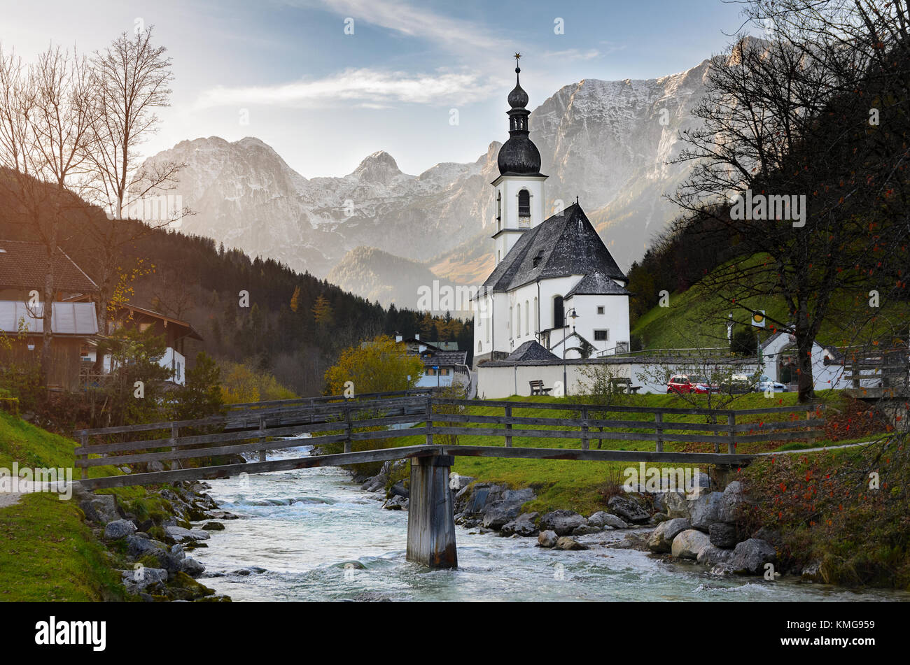 Pfarrkirche St. Sebastian, Bayern, Deutschland Stockfoto