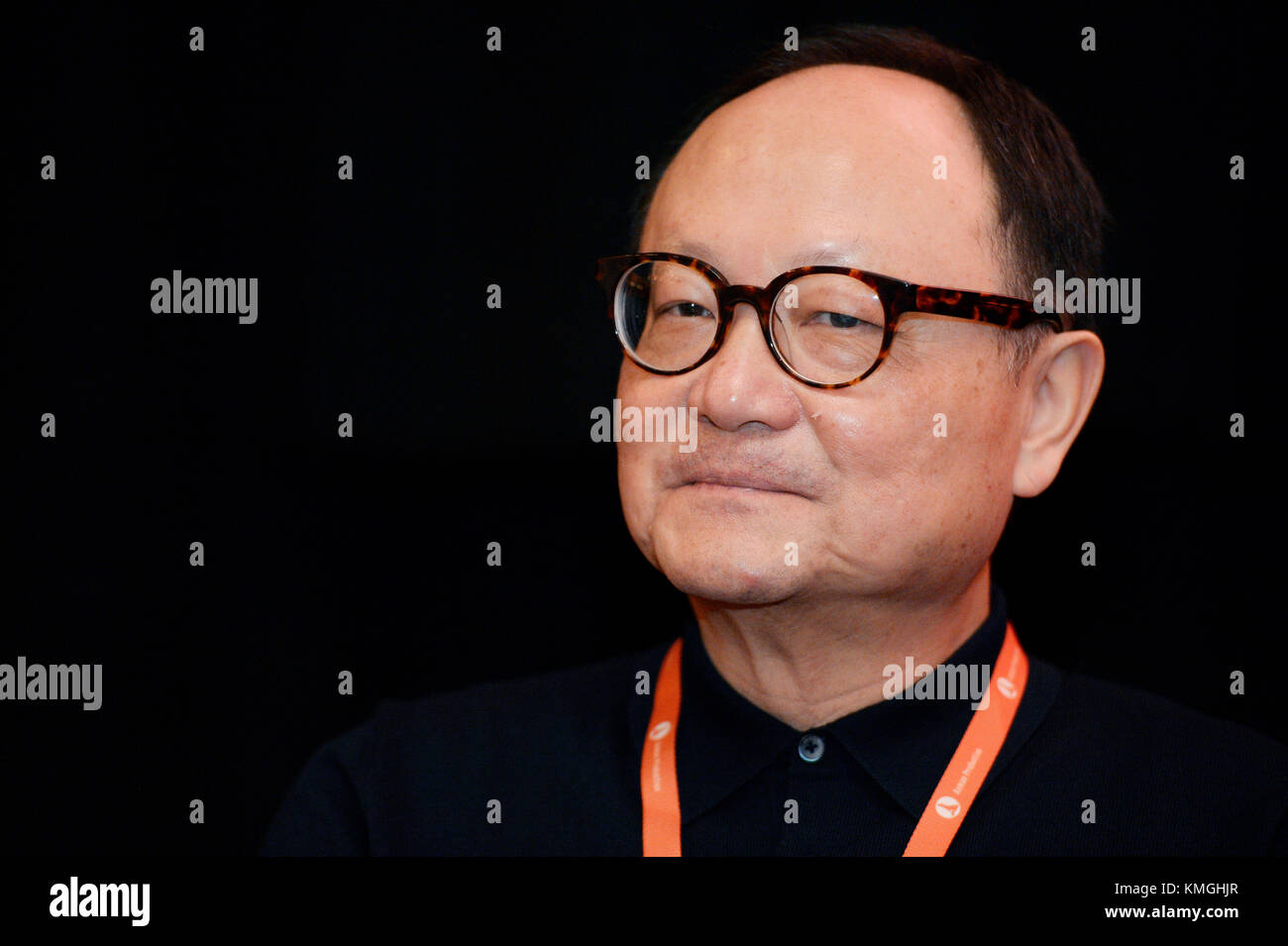 Prag, Tschechische Republik. Dezember 2017. Der Exekutivdirektor der Hong Kong International Film Festival Society Teddy Robin hält eine Pressekonferenz anlässlich des 13. Filmasia Festivals in Prag, Tschechische Republik, 7. Dezember 2017. Quelle: Katerina Sulova/CTK Photo/Alamy Live News Stockfoto