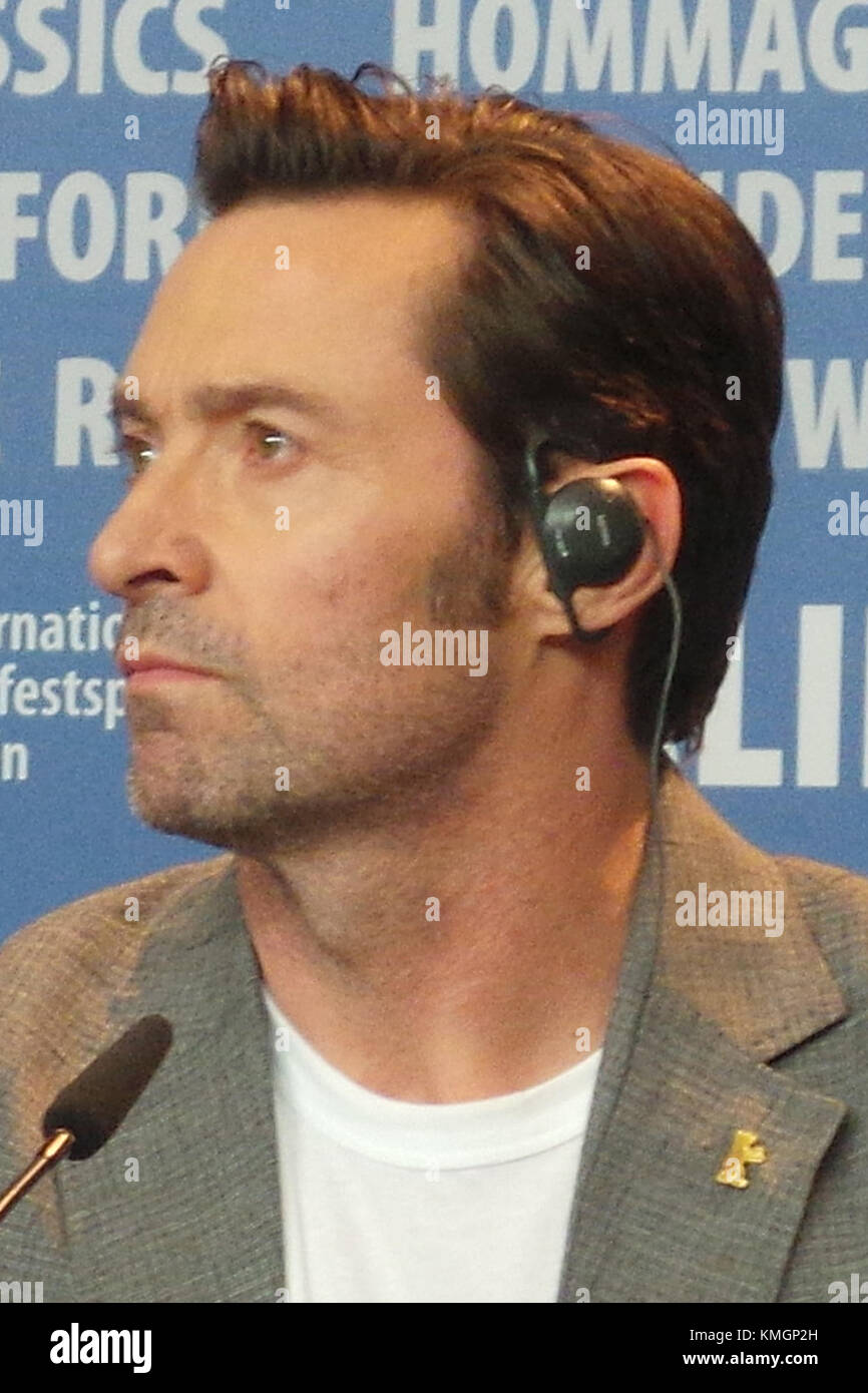 (67. Berlinale) Internationale Filmfestspiele Berlin. Pressekonferenz "Logan", mit: Hugh Jackman Wo: Berlin/Deutschland, wann: 17.02.2017 Stockfoto