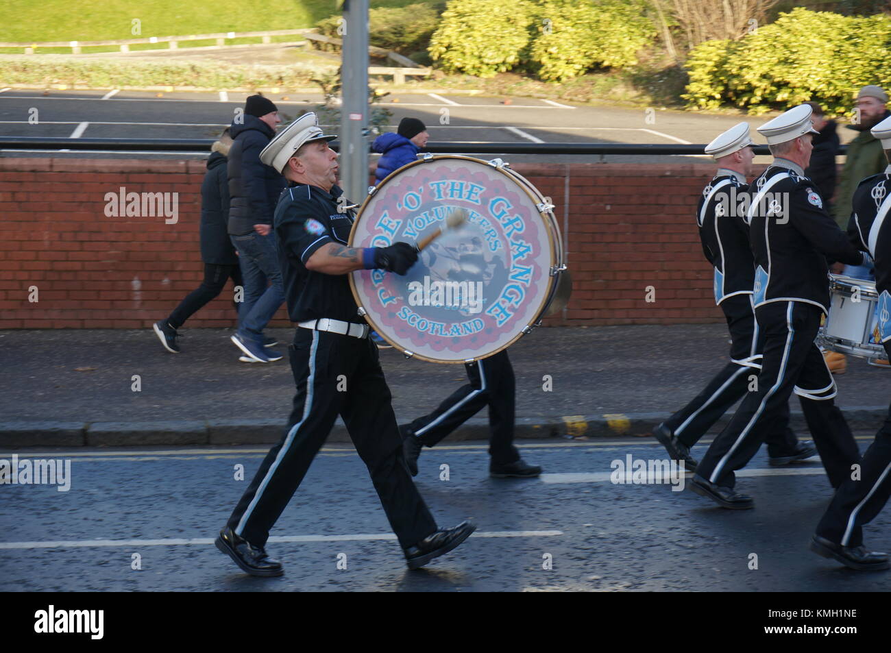 Glasgow, Schottland, Großbritannien. 9. Dezember, 2017. Schottische Amalgamated Ausschuss band Parade, Glasgow, UK. Credit: Pawel Pietraszewski/Alamy leben Nachrichten Stockfoto