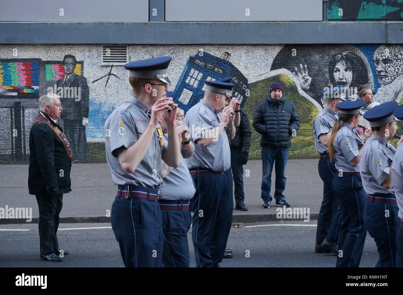 Glasgow, Schottland, Großbritannien. 9. Dezember, 2017. Schottische Amalgamated Ausschuss band Parade, Glasgow, UK. Credit: Pawel Pietraszewski/Alamy leben Nachrichten Stockfoto