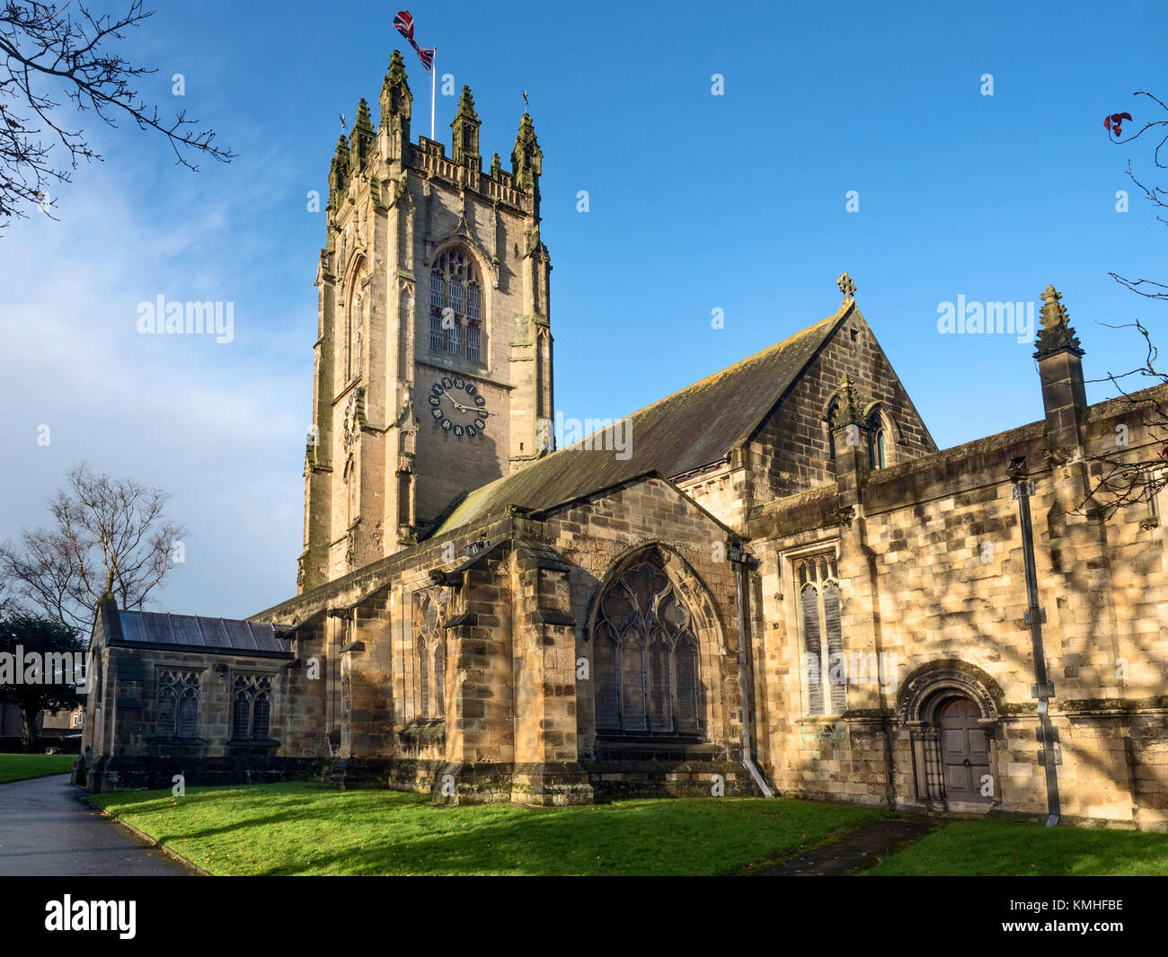 Pfarrkirche Allerheiligen in Driffield East Riding von Yorkshire England Stockfoto