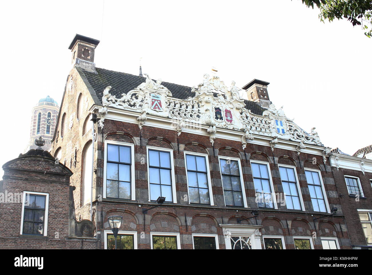 Drostenhuis bei Melkmarkt 41 in Zwolle, städtische, Museum, zeigt die reich verzierten Giebel stammt aus dem 16. Jahrhundert Stockfoto
