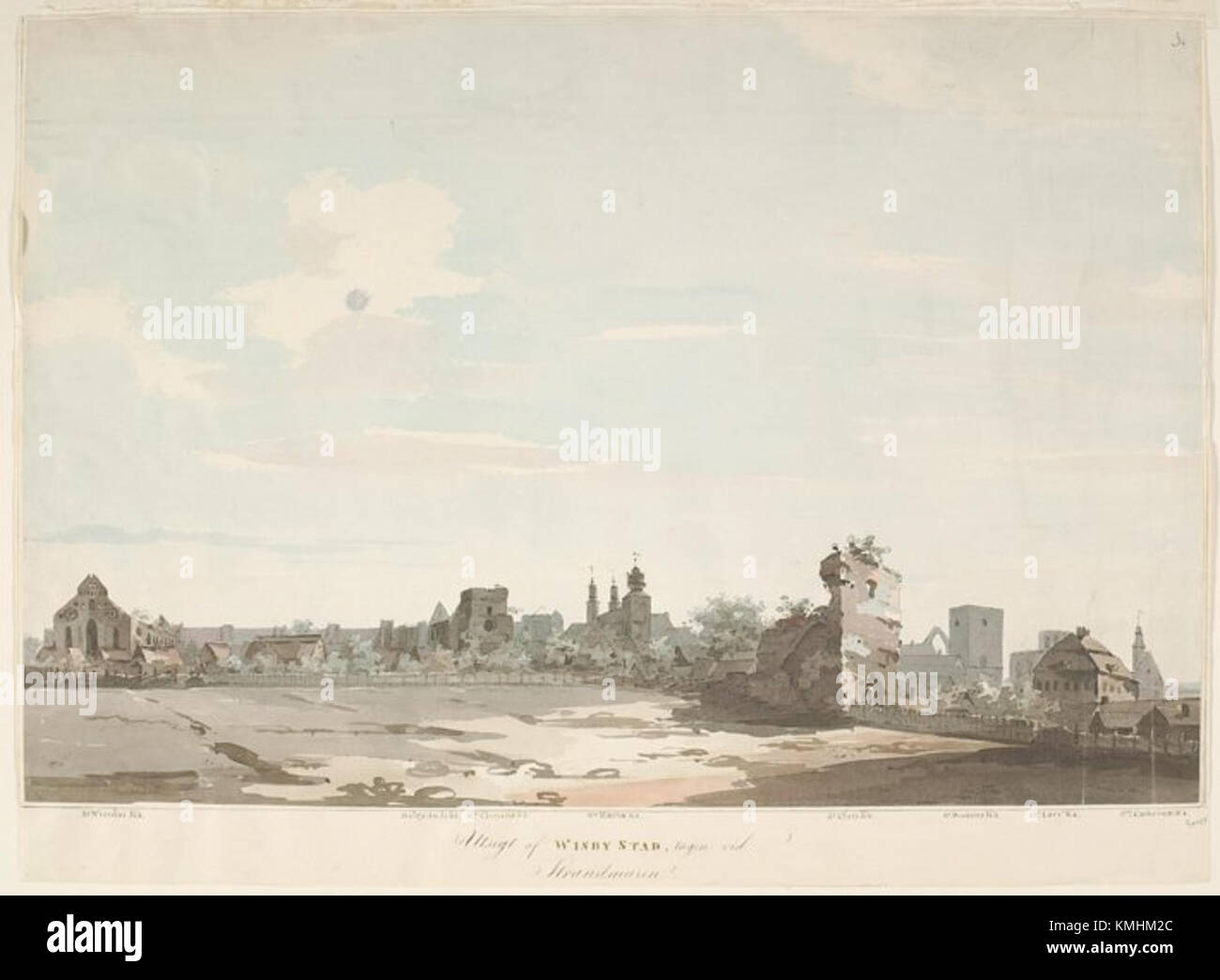 Visby, eine historische Stadt auf der schwedischen Insel Gotland, ist bekannt für ihre mittelalterliche Architektur und Stadtmauern. Sie hat einen bedeutenden kulturellen und historischen Wert und ist somit ein UNESCO-Weltkulturerbe. Stockfoto