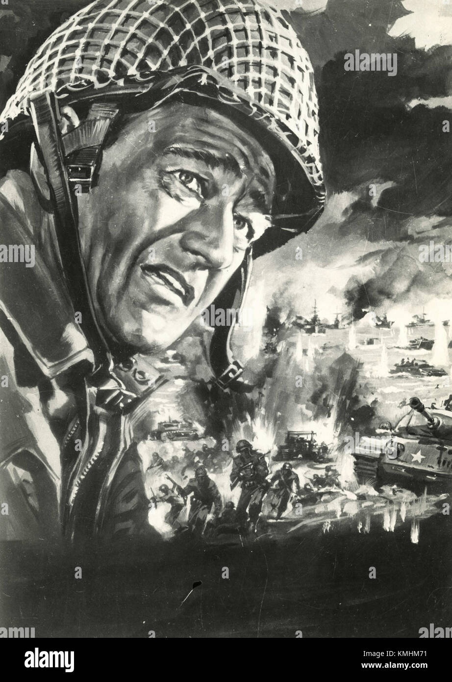 Filmposter Illustration der Film die Kämpfe Seabees, 1944 Stockfoto