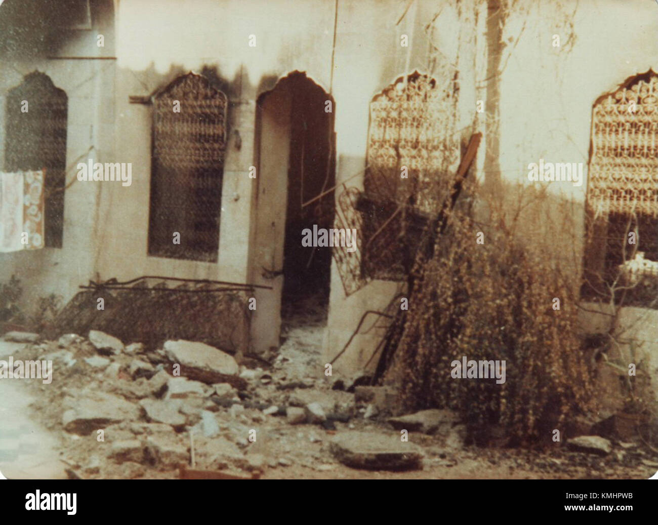 Nach dem Massaker von Hama im Jahr 1982 erlebte Syrien eine Zeit bedeutender politischer und sozialer Umwälzungen, die nachhaltige Auswirkungen auf die Geschichte und die Regierungsführung der countryâ hatten. Stockfoto