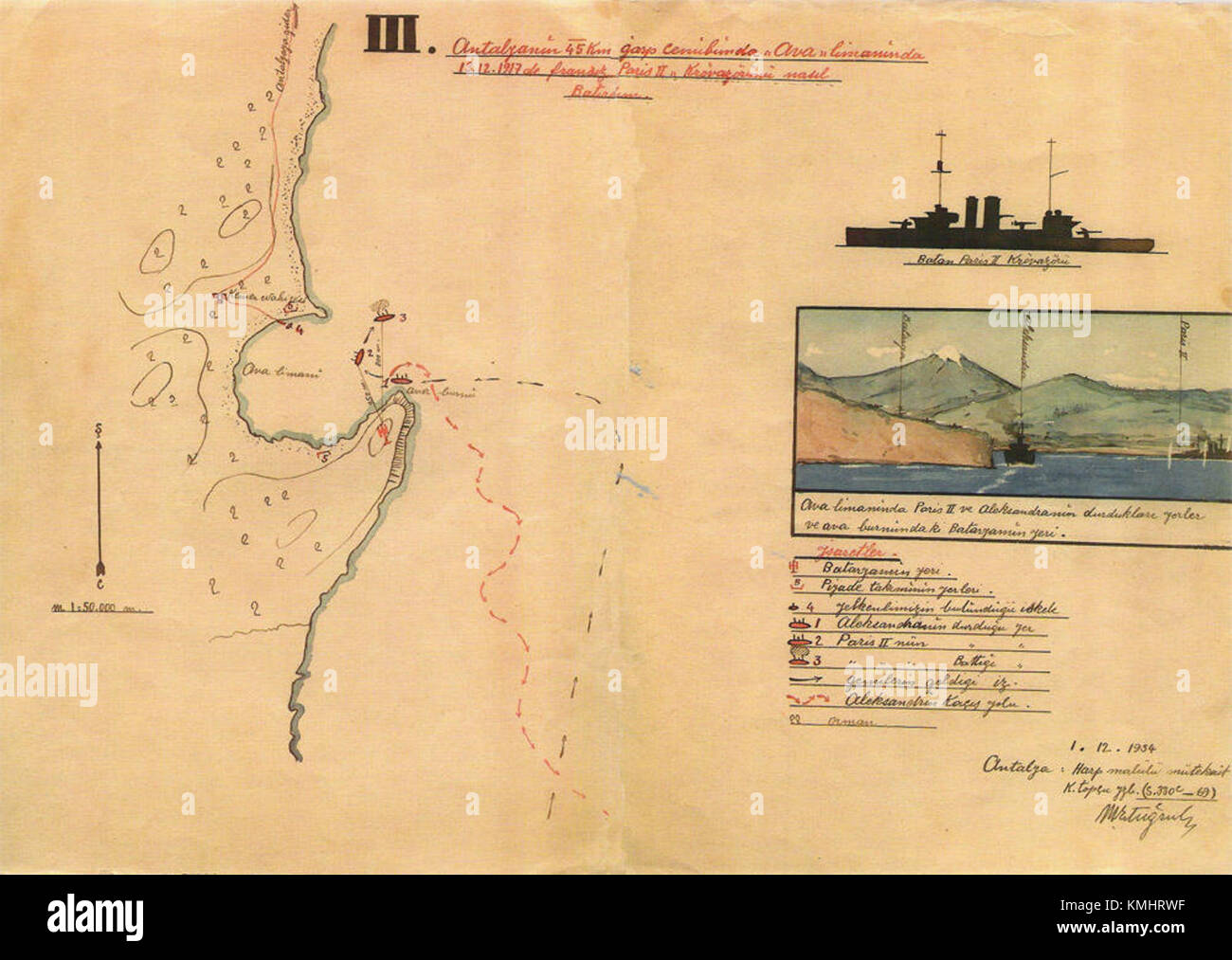 Die Karte des Untergangs von Paris II stellt visuell die bedeutenden Ereignisse während des Untergangs dar und bietet eine klare und informative Darstellung der Geographie und Zeitlinie dieser historischen Katastrophe. Es gibt Einblicke in die Folgen und die Auswirkungen der Tragödie. Stockfoto