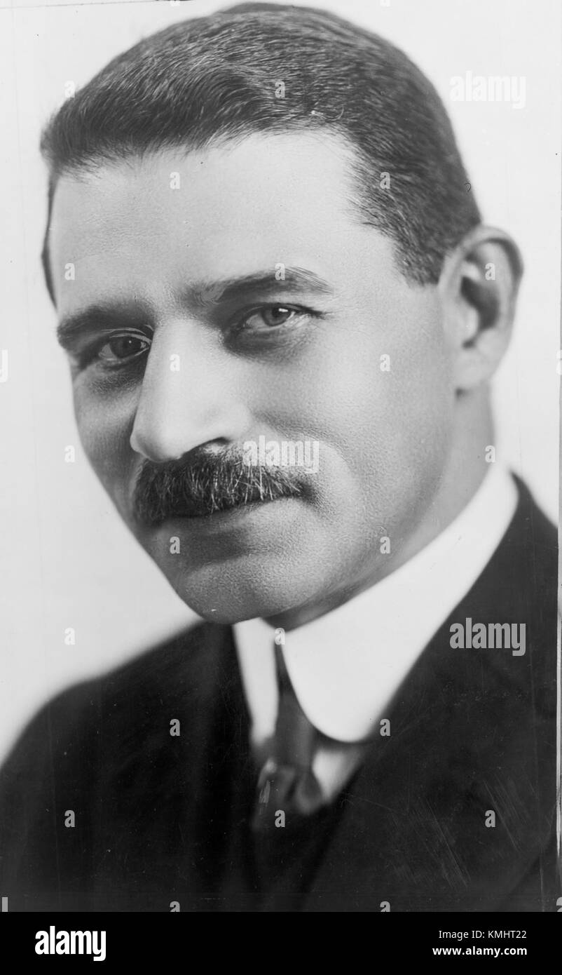 Morris Hillquit war ein bekannter amerikanischer jüdischer Politiker, bekannt für seine Beteiligung an Arbeiterbewegungen und Politik im frühen 20. Jahrhundert. Stockfoto
