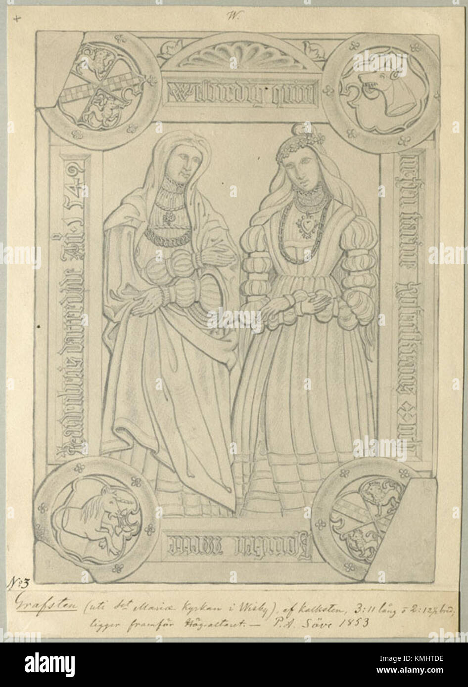 Visby domkyrka, auch bekannt als Sankta Maria kyrka, ist eine Kathedrale in Visby auf der schwedischen Insel Gotland. Erbaut im 13. Jahrhundert, verfügt es über ein Schiff mit zwei Schiffen, einen quadratischen Chor und Türme, die von deutschen Architekturstilen beeinflusst wurden. Die Kathedrale dient seit 1572 als Sitz des Bischofs von Visby. Stockfoto