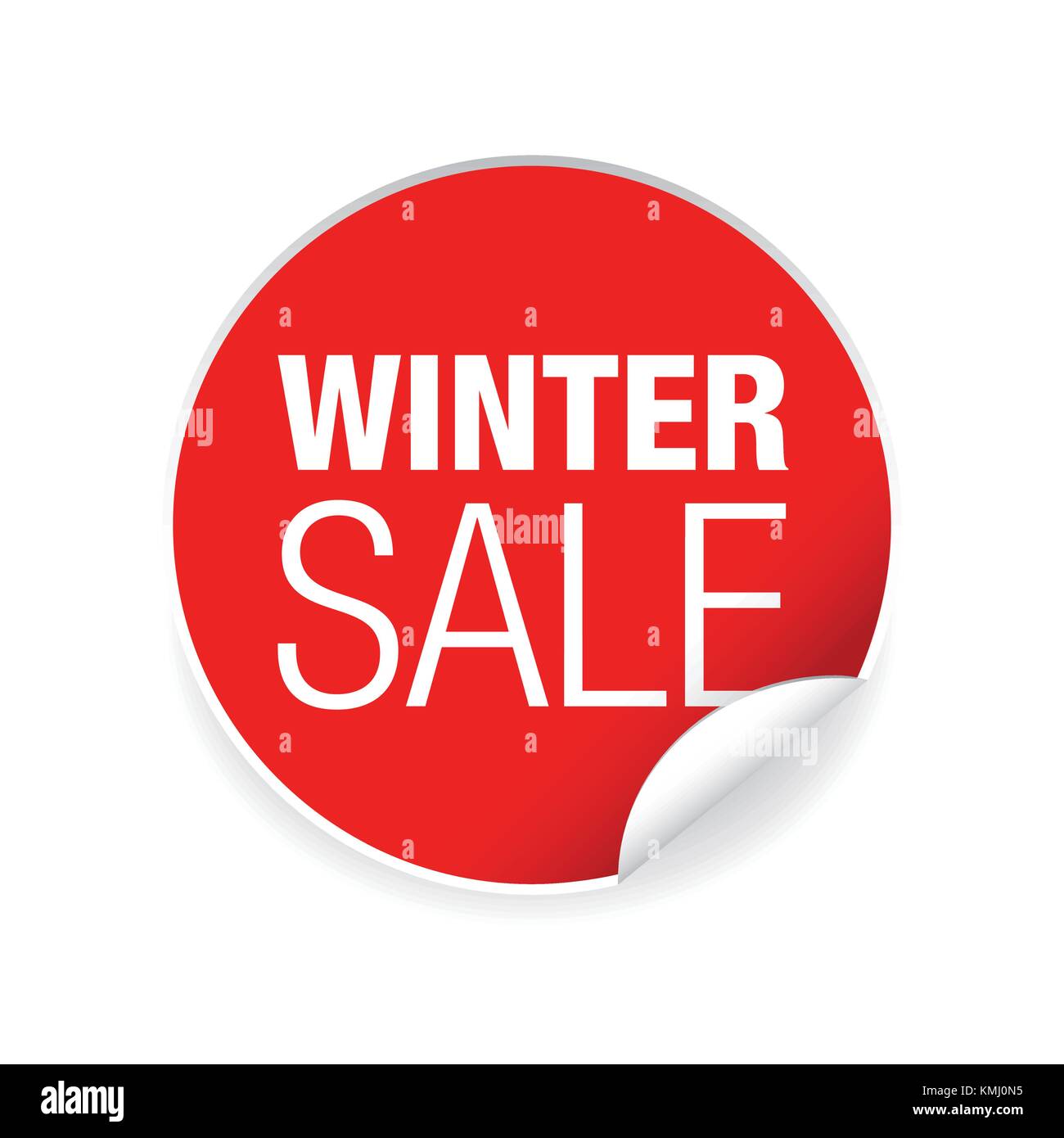 Winter Verkauf Aufkleber tag Stock Vektor