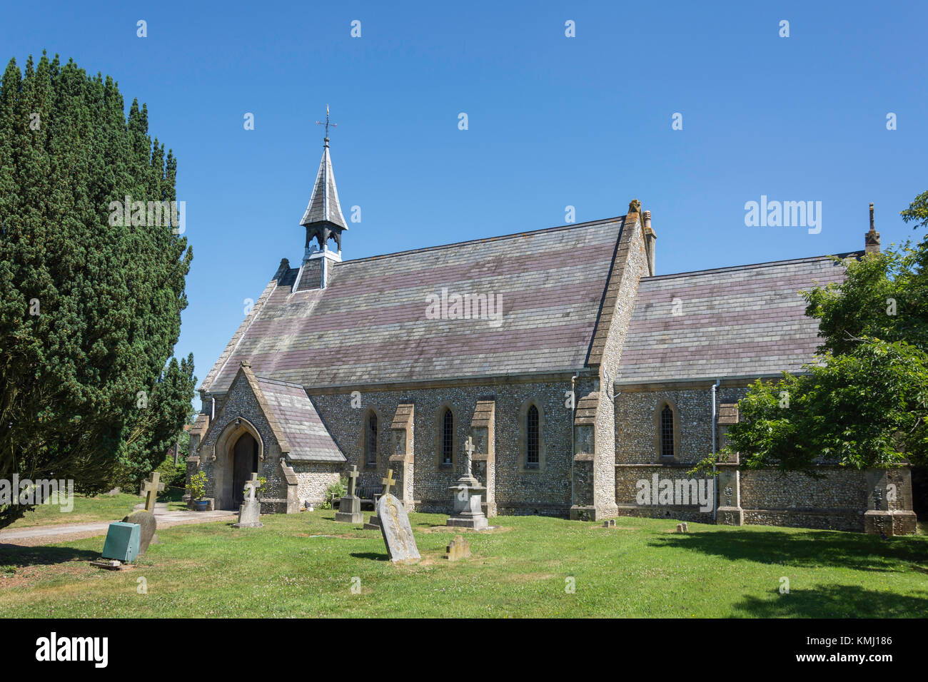 Pfarrei Kirche des Hl. Paulus, Bledlow Ridge, Buckinghamshire, England, Vereinigtes Königreich Stockfoto