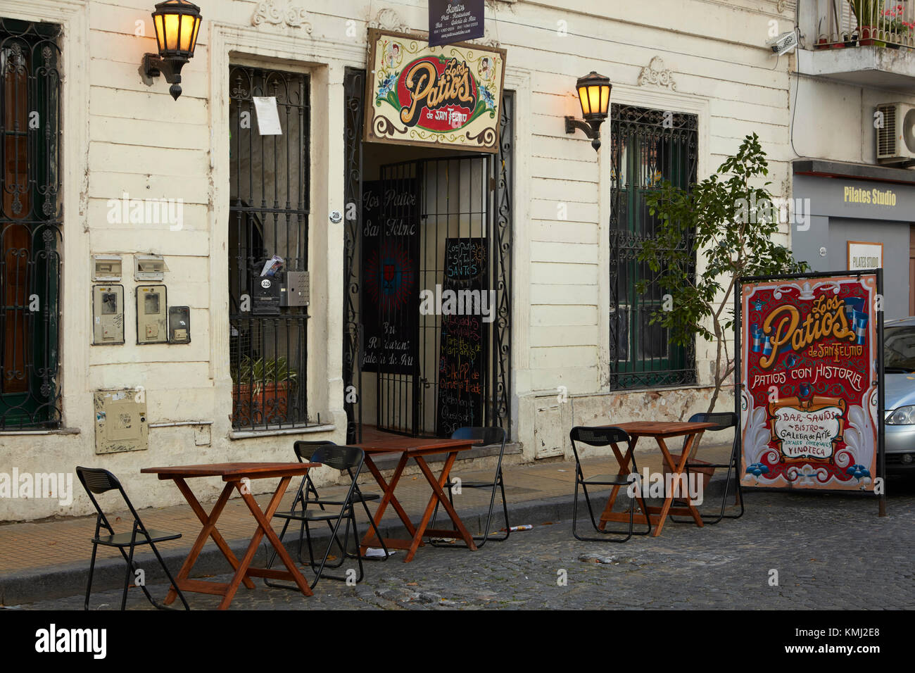 Los Patios De San Telmo Bar und Restaurant, San Telmo, Buenos Aires, Argentinien, Südamerika Stockfoto