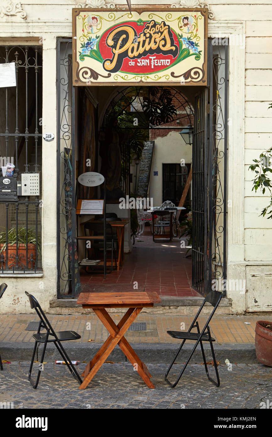 Los Patios De San Telmo Bar und Restaurant, San Telmo, Buenos Aires, Argentinien, Südamerika Stockfoto