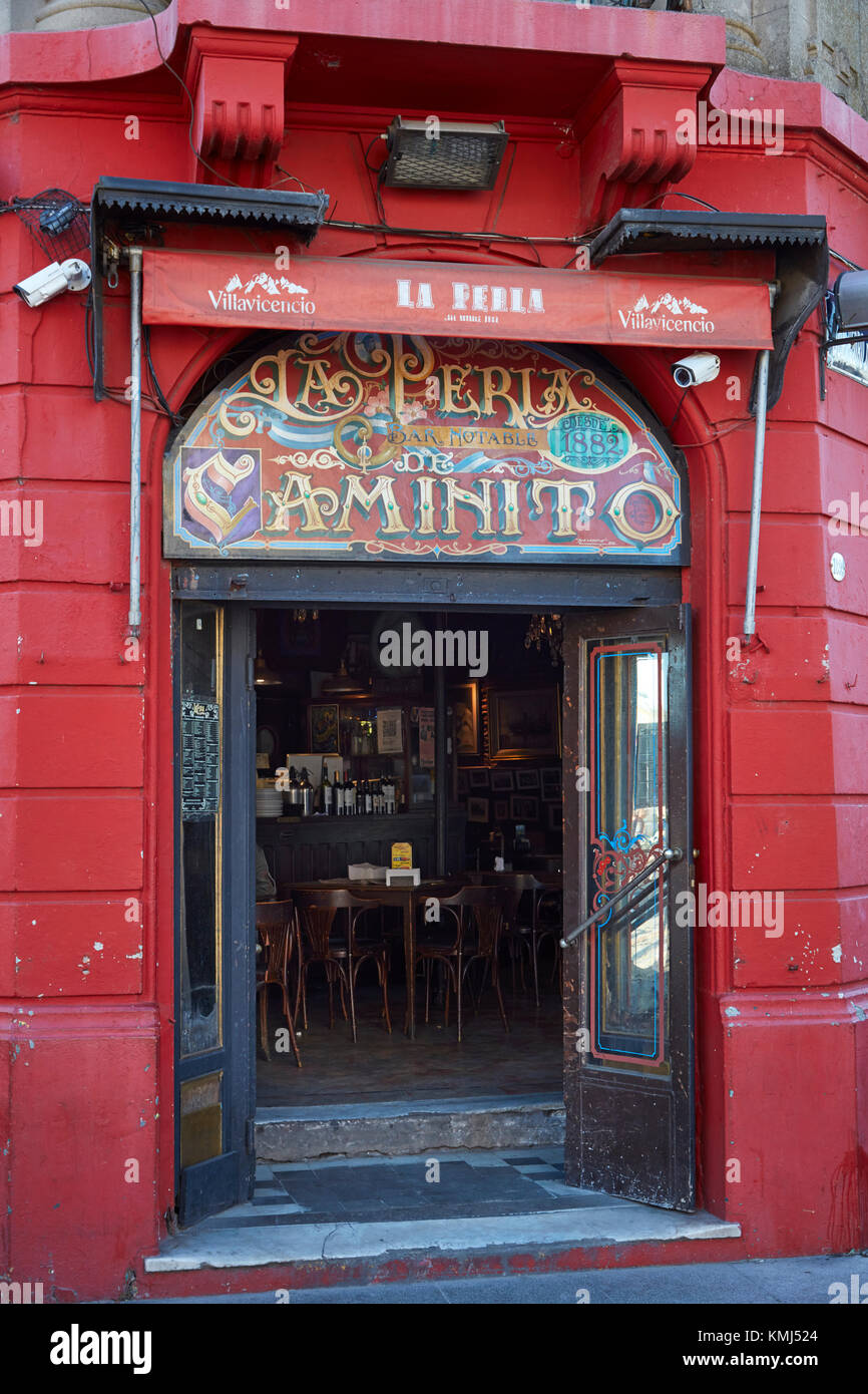 Restaurant La Perla, La Boca, Buenos Aires, Argentinien, Südamerika Stockfoto
