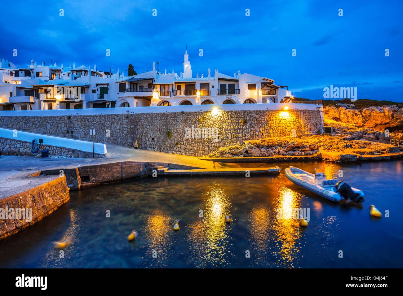 Binibequer Vell Fisherman's Village. Es ist ein touristisches Zentrum. Sant Lluis Gemeinde. Menorca. Balearen. Spanien Stockfoto