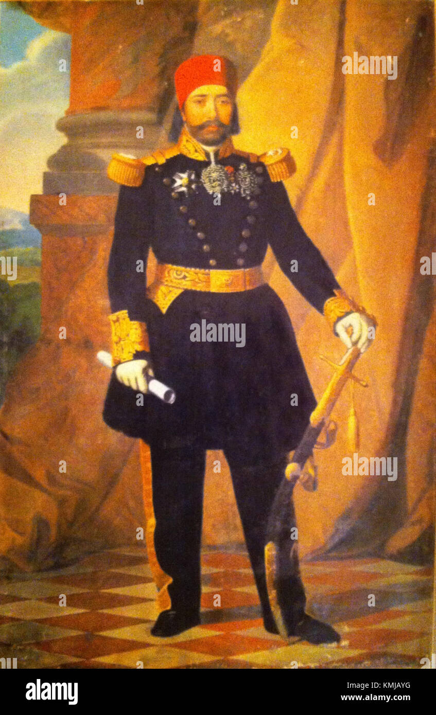 Mustapha Khaznadar, eine bemerkenswerte Persönlichkeit, erkannte für seine Beiträge in einem bestimmten Bereich oder seinen Einfluss auf ein historisches Ereignis oder eine Bewegung. Stockfoto