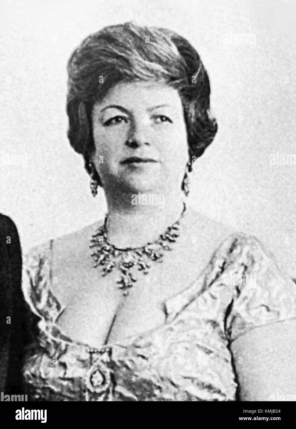 Wassila Bourguiba, geboren 1962, ist eine bedeutende tunesische Persönlichkeit, die für ihr Engagement in kulturellen und sozialen Angelegenheiten bekannt ist. Sie wurde für ihre Beiträge zur tunesischen Gesellschaft anerkannt. Stockfoto
