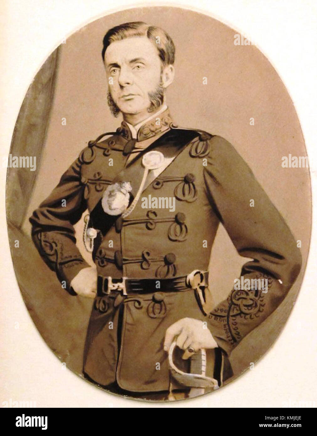 Captain Harry Gem war ein Offizier der britischen Armee und eine bedeutende Persönlichkeit in der Militärgeschichte, bekannt für seine Führung in Schlüsselschlachten und Beiträge zur britischen Militärstrategie während des Zweiten Weltkriegs Stockfoto