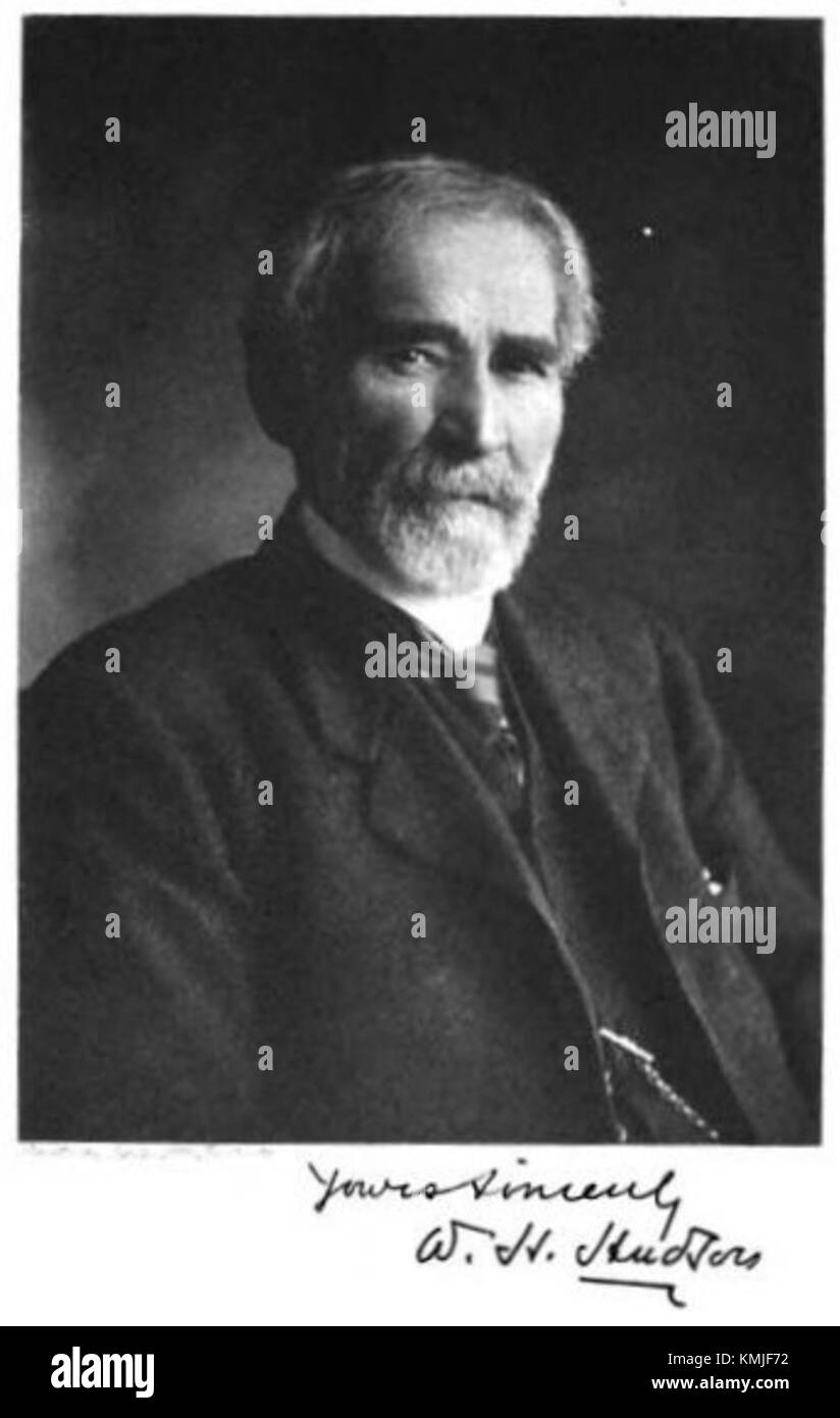 William Henry Hudson war eine einflussreiche Persönlichkeit in der Literatur, besonders bekannt für seine Arbeiten in Naturschriftstellern und Ornithologie. Seine Beiträge zur Umweltliteratur sind im 19. Und frühen 20. Jahrhundert von Bedeutung. Stockfoto