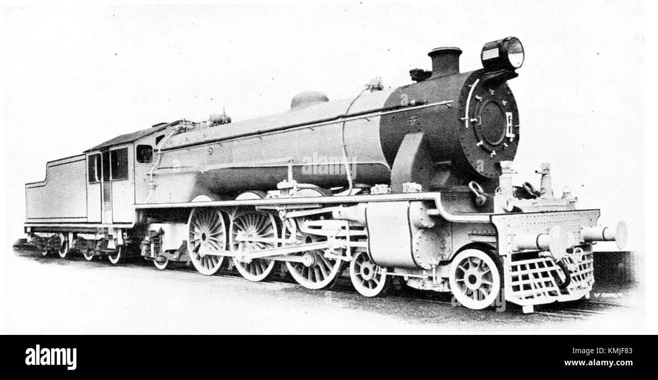 Das Foto der Indian State XB Class 1927 zeigt einen historischen Zug der Indian Railways, insbesondere die XB-Klasse, die 1927 Teil des staatlichen Eisenbahnnetzes war. Stockfoto