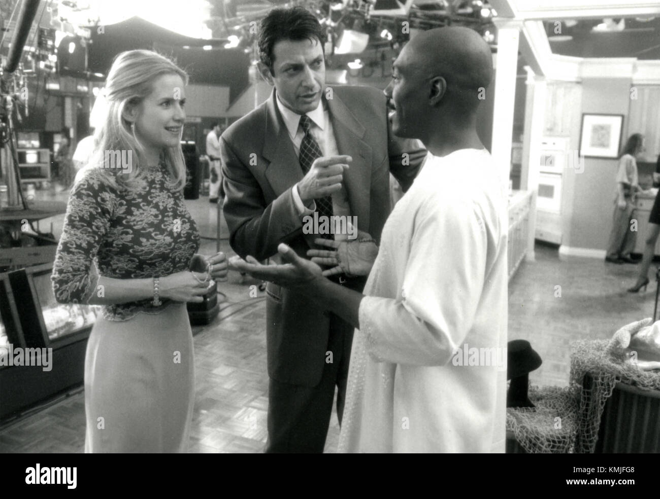 Schauspieler Eddie Murphy, Jeff Goldblum, Kelly Preston im Film heiliger Mann, 1998 Stockfoto