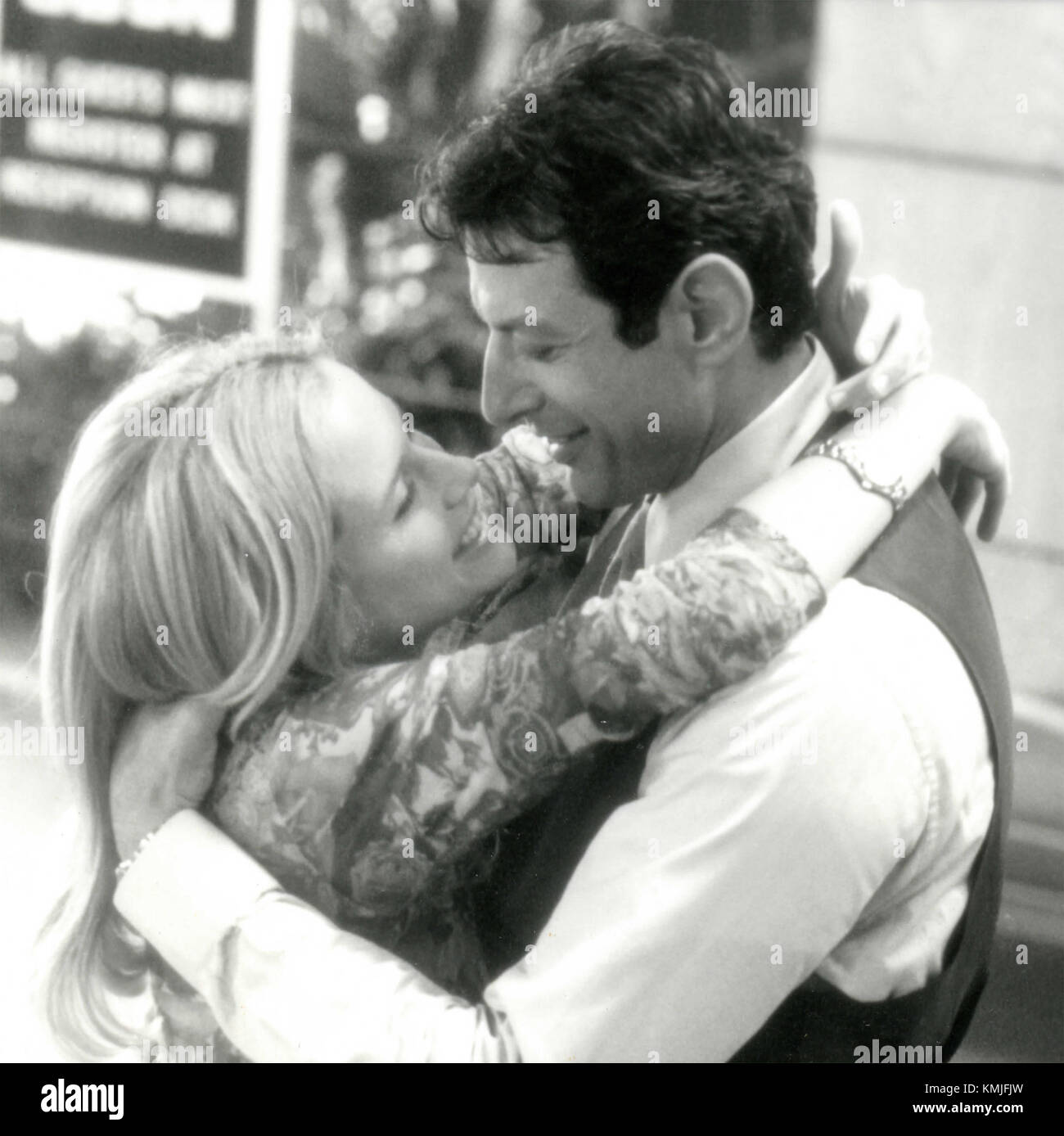 Schauspieler Jeff Goldblum und Kelly Preston im Film heiliger Mann, 1998 Stockfoto