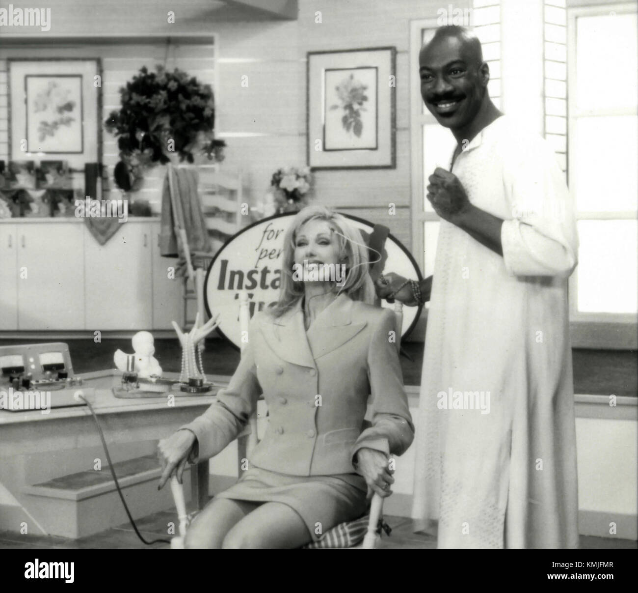 Schauspieler Eddie Murphy und Morgan Fairchild im Film heiliger Mann, 1998 Stockfoto