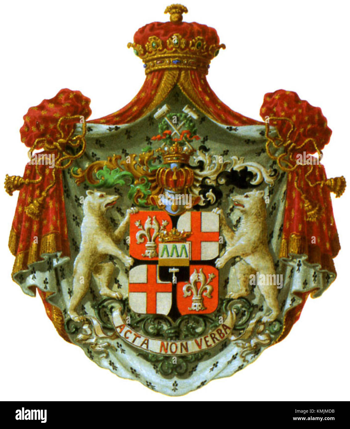 Demidow-Kraut bezieht sich auf ein botanisches Objekt oder Symbol, das mit der Familie Demidow verwandt ist, einer prominenten russischen Familie, die für ihre Beiträge zu Industrie und Kultur bekannt ist. Das Kraut kann Teil des Familienemblems oder eine bedeutende Pflanze in ihrem Vermächtnis sein. Stockfoto