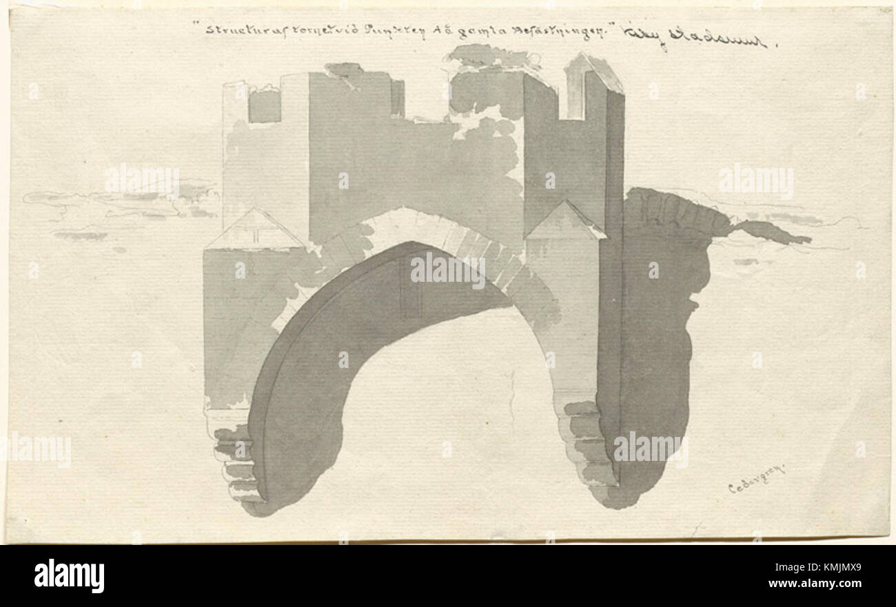 Die Visby Ringmauer (Visby ringmur) in Schweden ist eine mittelalterliche Festungsmauer rund um die Stadt Visby, die für ihre gut erhaltene Struktur und historische Bedeutung bekannt ist. Stockfoto