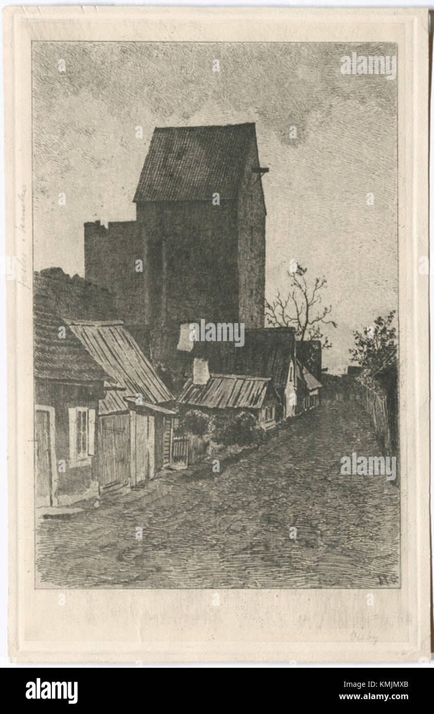 Visby, eine historische Stadt auf Gotland Island in Schweden, die unter 16001000531362 KMB katalogisiert wurde, ist bekannt für ihre mittelalterliche Architektur, kopfsteingepflasterte Straßen und gut erhaltene Stadtmauern, was sie zum UNESCO-Weltkulturerbe macht. Stockfoto