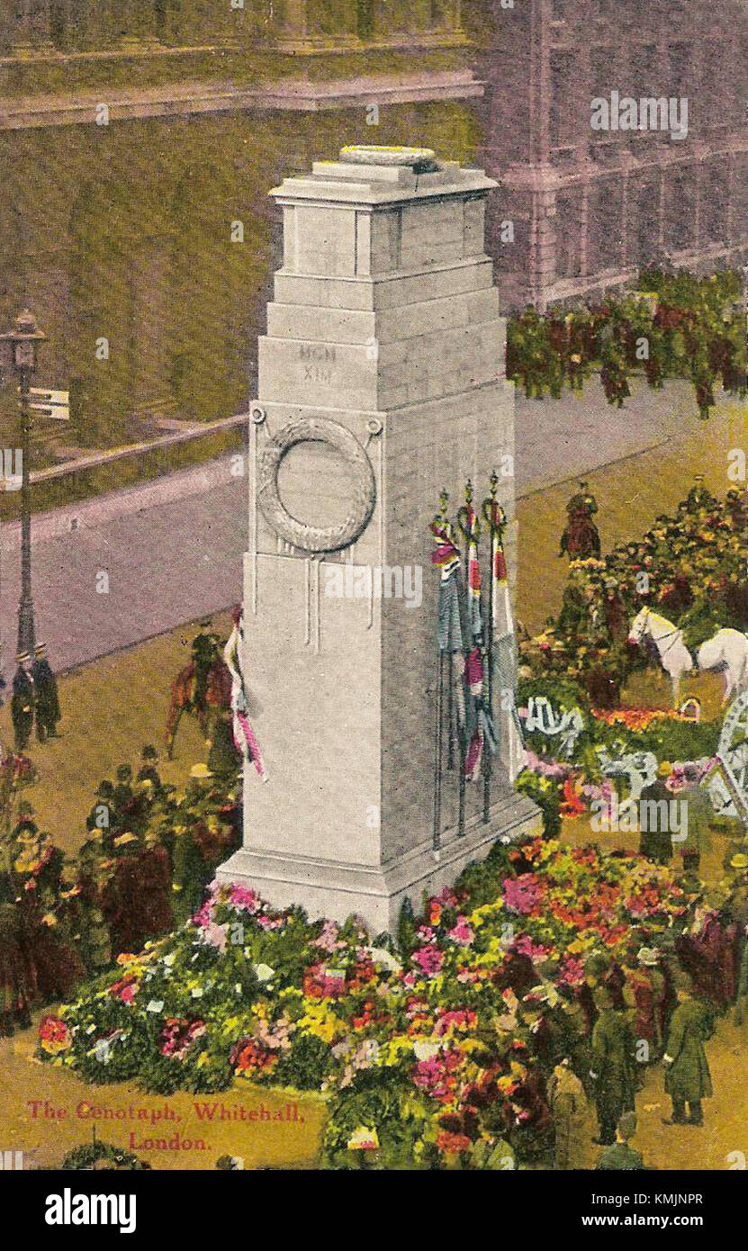 Whitehall ist ein historisches Gebäude in London, das für seine architektonische Pracht und Bedeutung in der britischen Geschichte bekannt ist. Stockfoto