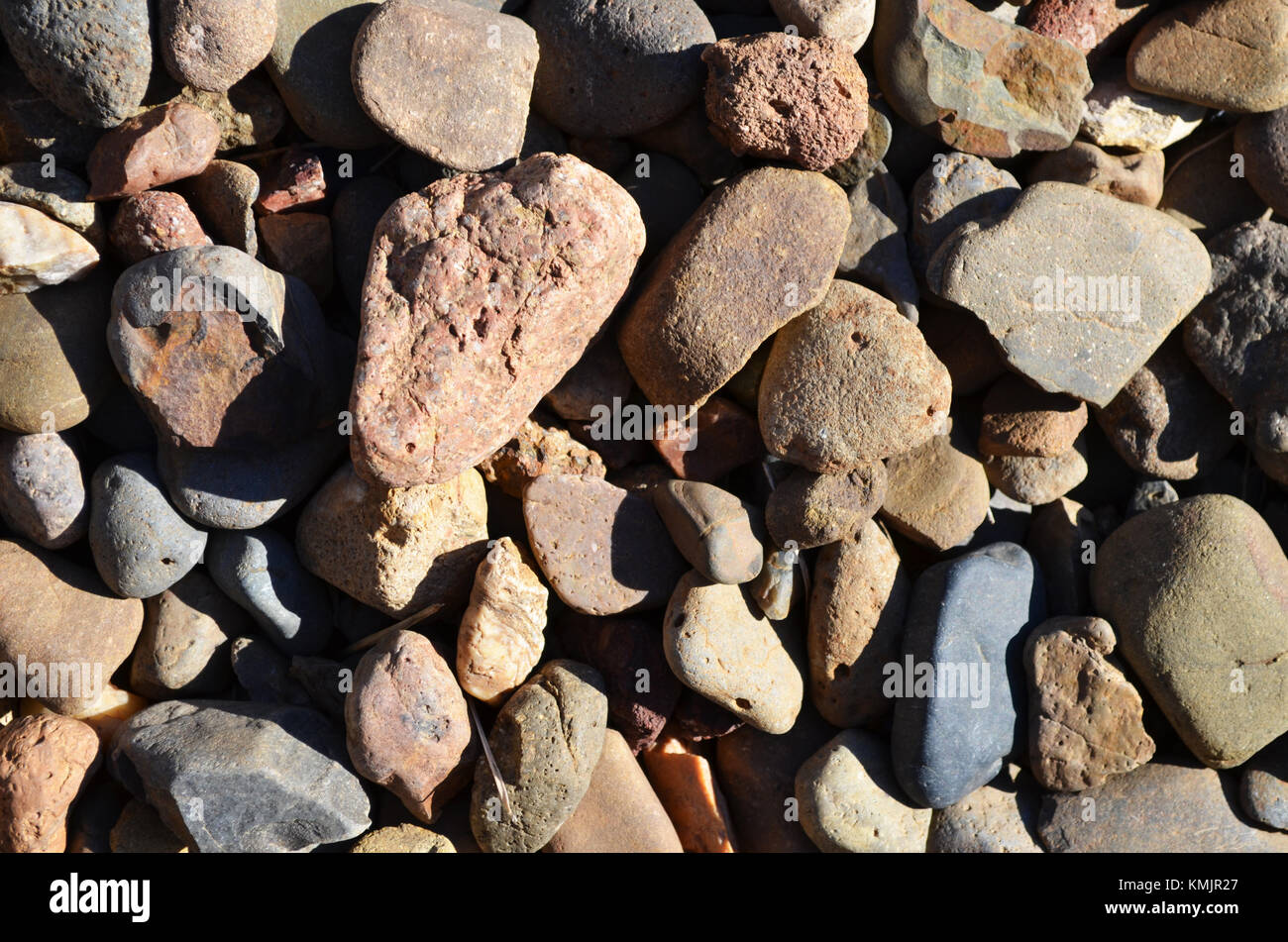 Nahaufnahme der Kiesel Stockfoto