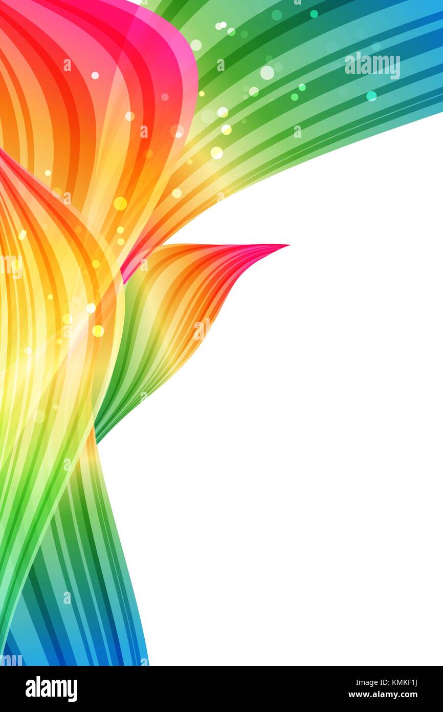 Zusammenfassung Hintergrund, bunten Design, rainbow Blütenblätter, Helle Vorlage Stock Vektor
