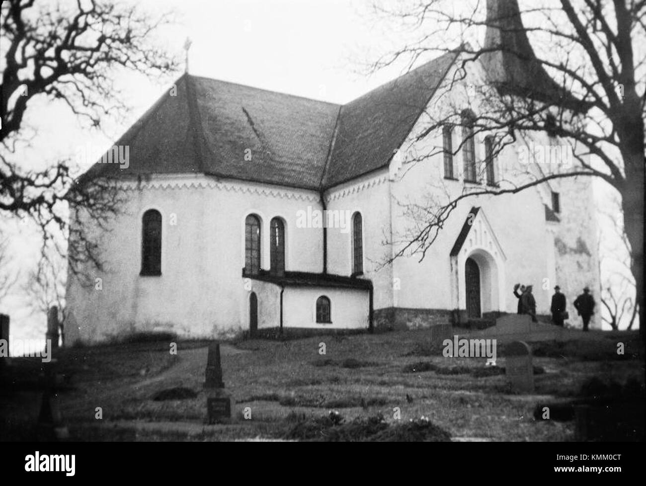 Foto der Sunnersbergs Kirche, katalogisiert als KMB 16000200167230, vom schwedischen Nationaldenkmalamt. Stockfoto