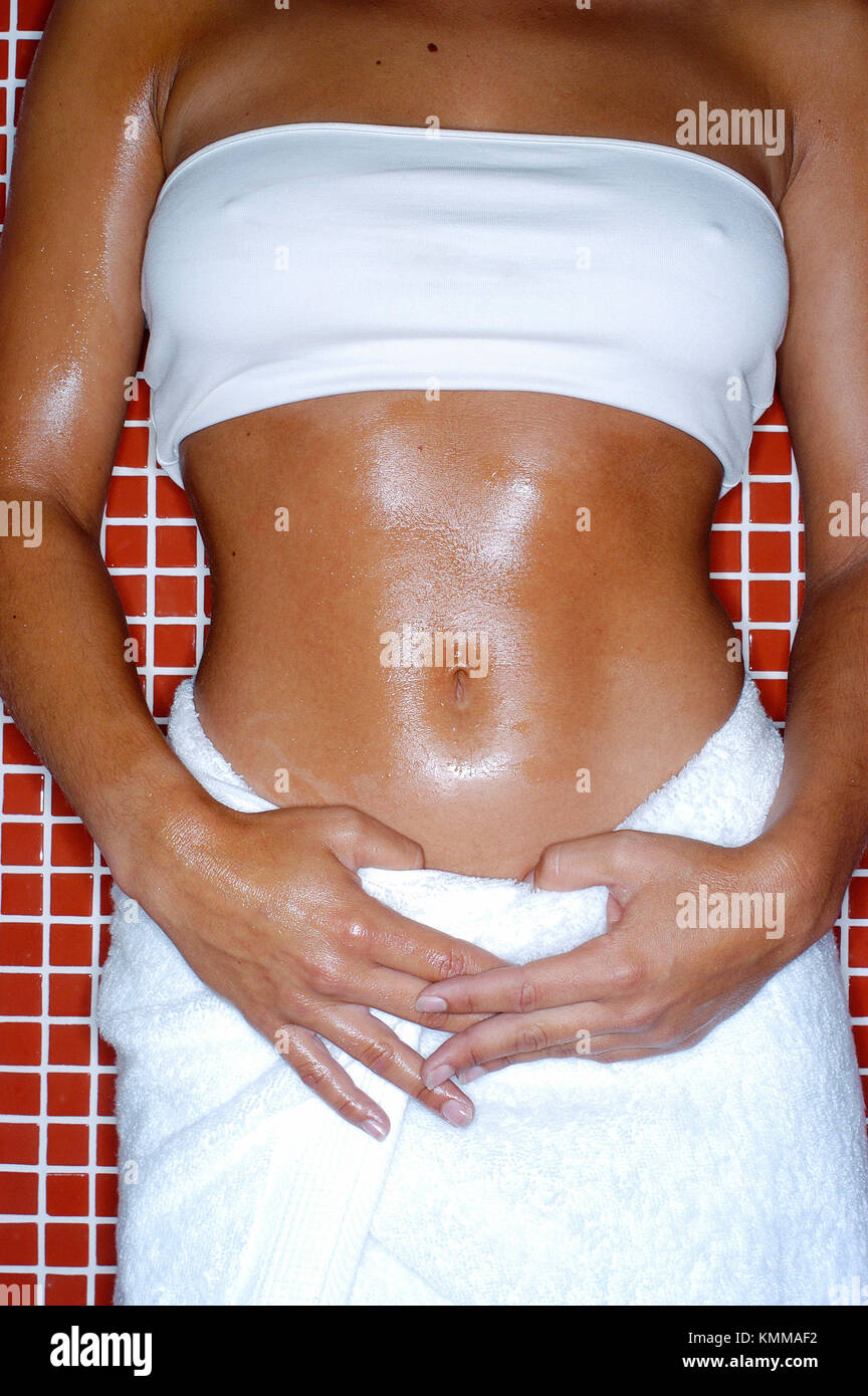 Reflexzonenmassage Stockfoto