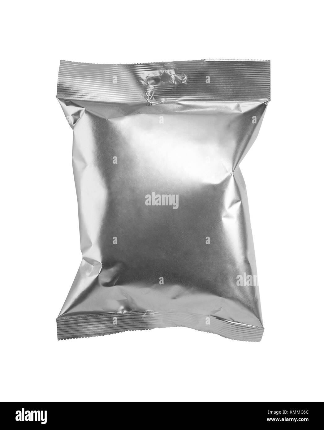 Net Design der Verpackungen aus Aluminium. Für Lebensmittel Stockfoto