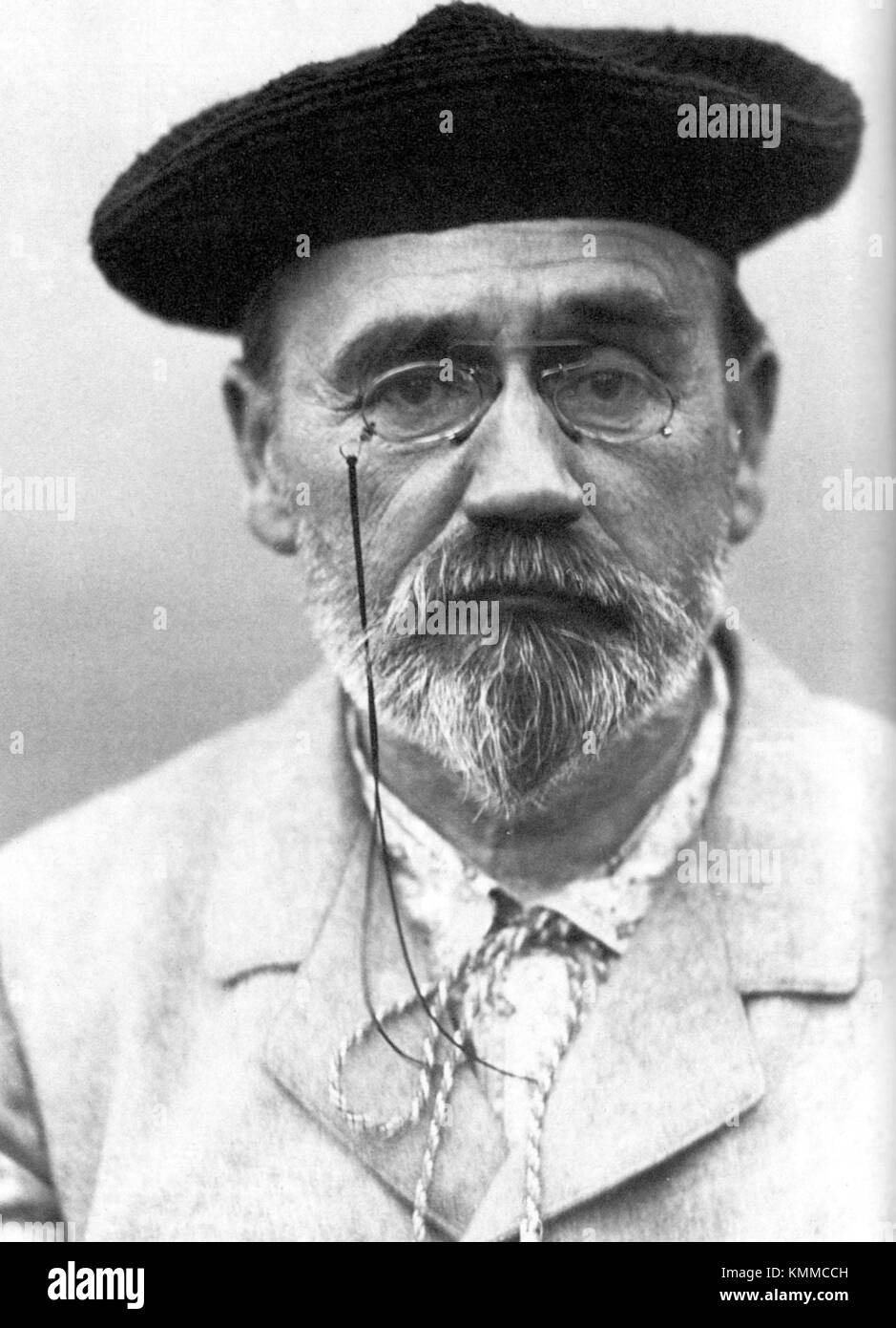 Émile Zola, Émile Zola Édouard Charles Antoine, französischer Schriftsteller Stockfoto