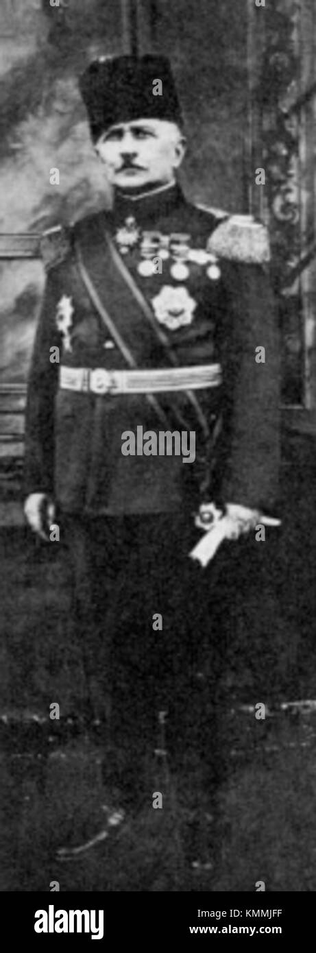 Fahreddin Pascha, ein prominenter osmanischer General, diente während des späten Osmanischen Reiches und wurde für seine militärische Führung und seine Bemühungen während des Ersten Weltkriegs bekannt Stockfoto