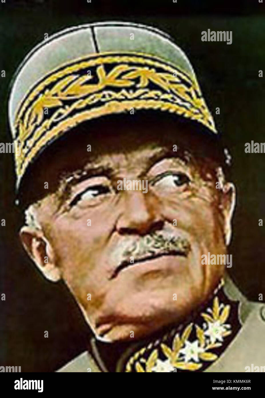 General Guisan war ein Schweizer Militärführer, der während des Zweiten Weltkriegs eine entscheidende Rolle bei der Verteidigung der Neutralität der Schweiz spielte. Er führte die Schweizer Armee in den ersten Kriegsjahren. Stockfoto