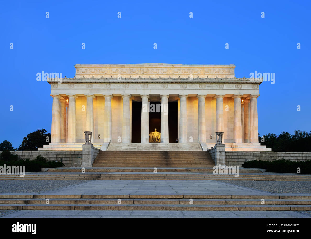 Lincoln Memorial in der Morgendämmerung in Washington, DC, USA Stockfoto
