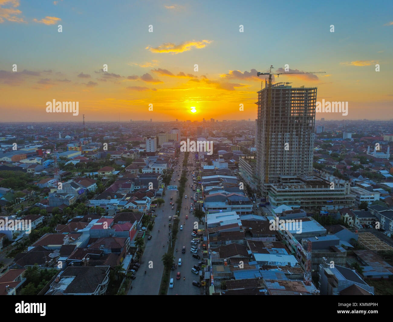 Die Entwicklung in der Stadt Makassar Stockfoto