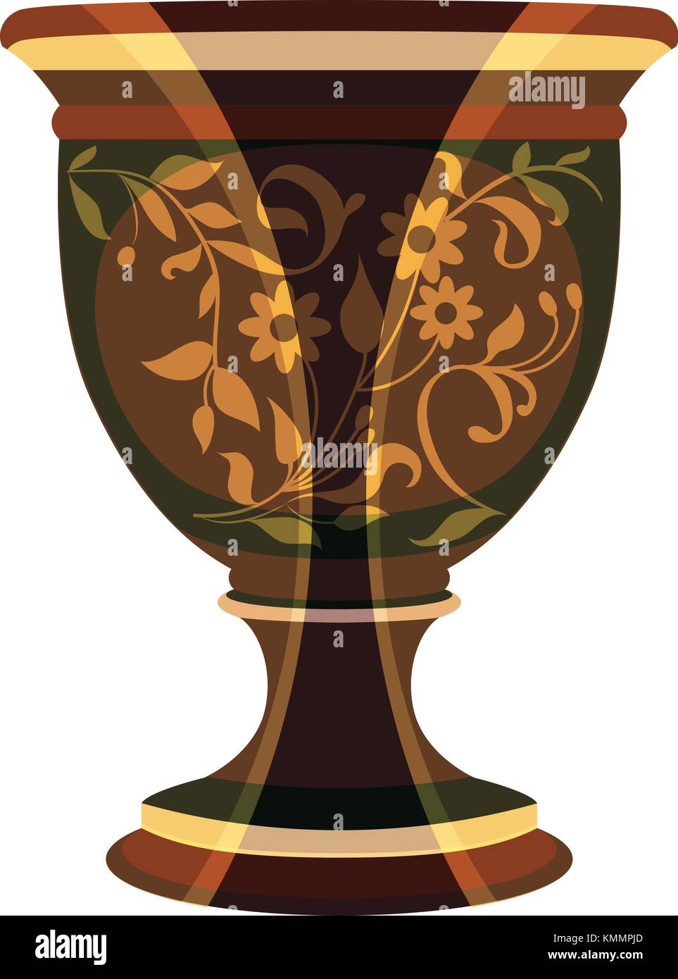 Blumentopf, blumenvase Vector Illustration Stock Vektor