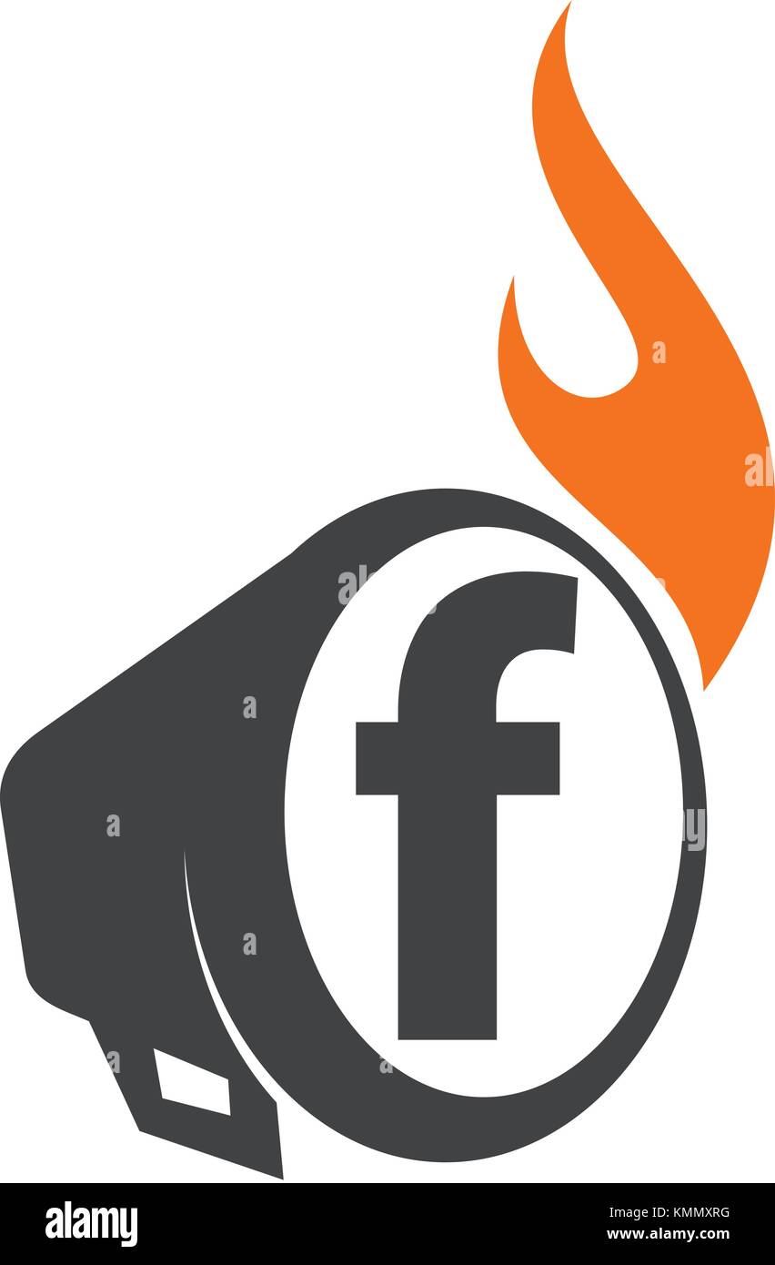 Stimme der Freiheit, Buchstabe f Stock Vektor